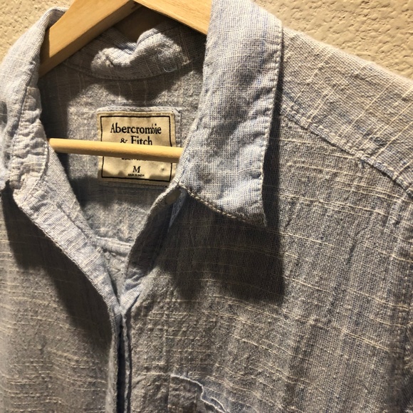 A&F Tie Sleeve Shirt Size M - Picture 4 of 5